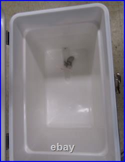 100 Years of NFL / Bud Light Blue Metal Cooler Ice Chest Insulated Large RARE