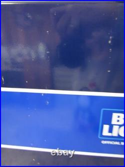 100 Years of NFL / Bud Light Blue Metal Cooler Ice Chest Insulated Large RARE