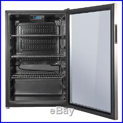 110 Can LED Lighting Beverage Center Cooler Small Fridge Refrigerator Glass Door