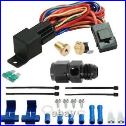 13 Row Trans-mission Oil Cooler Fan 8an Hose Adapter 180f Temperature Switch Kit