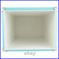 14-Qt Retro Vintage Portable Ice Chest, Hard Metal Personal Cooler for Campin