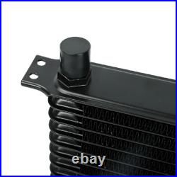 15 Row 6an Trans-mission Oil Cooler Fan 3/8 Npt 180f Temperature Switch Wire Kit