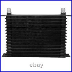 15 Row 6an Trans-mission Oil Cooler Fan 3/8 Npt 180f Temperature Switch Wire Kit