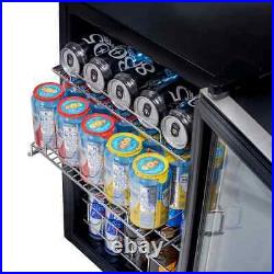 15 in. Single Zone Beverage Cooler, 127 Cans, Stainless Steel