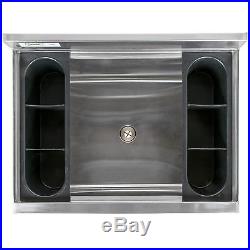 18 x 24 Underbar Stainless Steel Commercial NSF 77lb Ice Bin Cooler Under Bar
