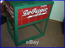 1930's Dr. Pepper Metal Insulated Soda Cooler Non Electric