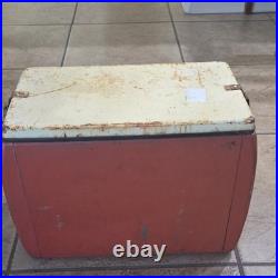1940-1950 Vintage Metal Ice Box Cooler Made By Progressive