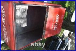 1940 Coca Cola Master Size Ice Chest Cooler 42 HUGE Vintage Metal Coke Cavalier