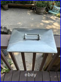 1950's Action Mfg Co Inc Stainless Steel Picnic Cooler