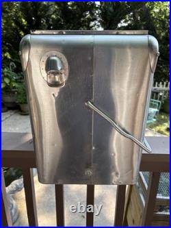 1950's Action Mfg Co Inc Stainless Steel Picnic Cooler
