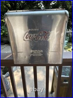 1950's Action Mfg Co Inc Stainless Steel Picnic Cooler