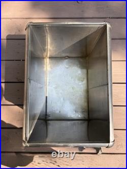 1950's Action Mfg Co Inc Stainless Steel Picnic Cooler