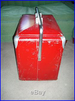 1950's DRINK Coca-Cola Metal Soda Bottle Cooler, Progress Refrigerator Co. WOW