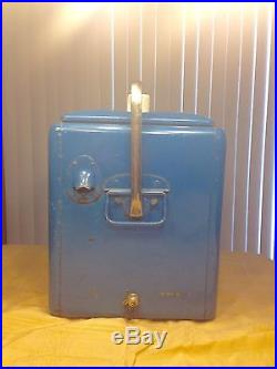 1950's Era Nostalgic Blue Metal Pepsi-Cola Travel Cooler