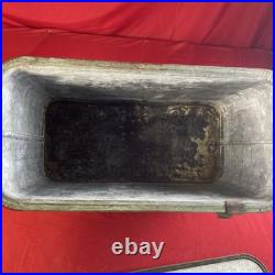 1950's Pal Pleasure Chest Metal Picnic Cooler Rare Green Color