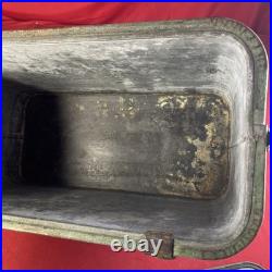 1950's Pal Pleasure Chest Metal Picnic Cooler Rare Green Color