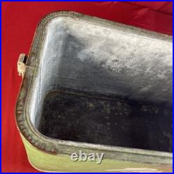 1950's Pal Pleasure Chest Metal Picnic Cooler Rare Green Color