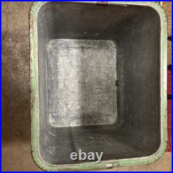 1950's Pleasure Chest Metal Picnic Cooler Rare Green Color 1950's Pleasure Chest Metal Picnic Cooler Rare Green Color