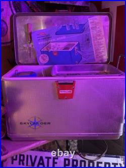 1950's Vintage Metal Cooler Thermaster Insulted Ice Chest Red