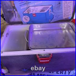 1950's Vintage Metal Cooler Thermaster Insulted Ice Chest Red