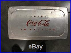 1950's Vintage TradeMark Coca-Cola Drink coca-Cola in Bottles Metal Cooler