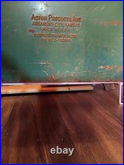 1950s/40s Acton Snackmaster GREEN METAL Cooler WithBottle Opener USA MADE ANTIQUE