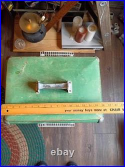 1950s/40s Acton Snackmaster GREEN METAL Cooler WithBottle Opener USA MADE ANTIQUE