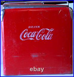 1950s Acton Coca-Cola Metal Cooler Drink Coke in Bottles, with Opener & Drain