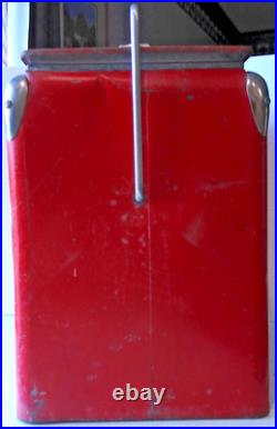 1950s Acton Coca-Cola Metal Cooler Drink Coke in Bottles, with Opener & Drain
