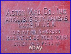 1950s Acton Coca-Cola Metal Cooler Drink Coke in Bottles, with Opener & Drain