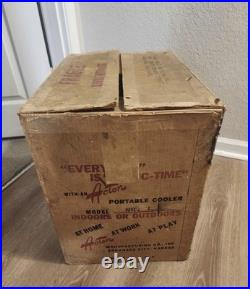 1950s Coca-Cola Acton Metal Portable Cooler Pristine with Original Box & Inserts