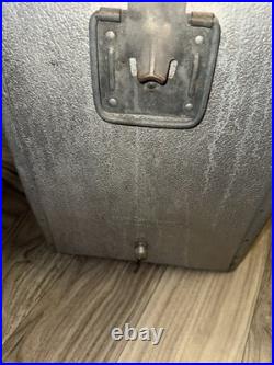 1950s Coca-Cola Metal Cooler Silver Red Vintage Soda