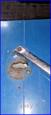 1950s Vintage Pepsi Cola Blue Metal Ice Cooler Refrigerator Chest