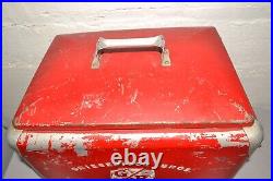 1950s Vtg. Griesedieck Bros. Metal Beer Chest Picnic Cooler withTray Progress KY