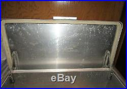 1960's OLD MILWAUKEE beer metal portable COOLER / ICE CHEST TOP CONDITION