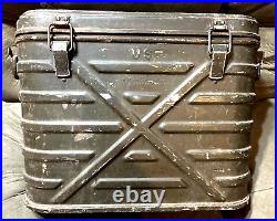 1965 Vietnam era Lasko Metal Prod US Military Insulated Food Storage Cooler