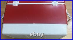 1970's Coleman Large Metal Red Cooler. Great for the outdoors