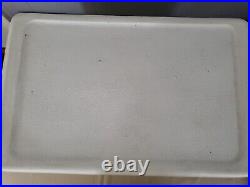 1970's Coleman VTG Mustard Yellow Gold Cooler METAL Handles 22.5x 13x 13.5