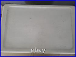 1970's Coleman VTG Mustard Yellow Gold Cooler METAL Handles 22.5x 13x 13.5