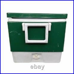 1970's Coleman Vintage Green Metal Cooler Handles 22 1/2 x 14x 12 1/2