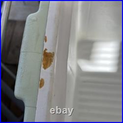1970's Vintage Coleman Cooler Ice Box Chest Metal Handles Green