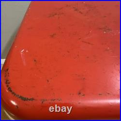 1971 Vintage Thermos Metal Cooler Ice Chest Dual Built-in Bottle Openers Retro