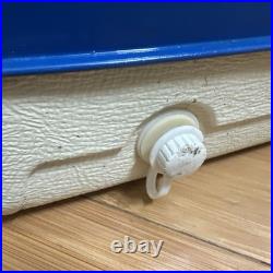 1971 Vintage Thermos Metal Cooler Ice Chest Dual Built-in Bottle Openers Retro