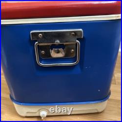 1971 Vintage Thermos Metal Cooler Ice Chest Dual Built-in Bottle Openers Retro