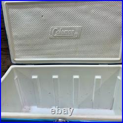 1974 Coleman, 54 Quart Metal Cooler, Light Blue 1974 Coleman, 54 Quart Metal Cooler, Light Blue