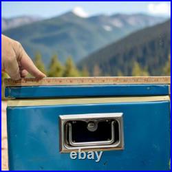 1974 Coleman, 54 Quart Metal Cooler, Light Blue 1974 Coleman, 54 Quart Metal Cooler, Light Blue