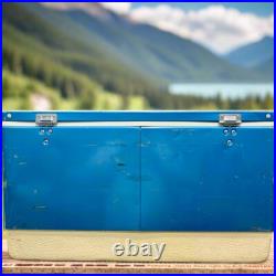 1974 Coleman, 54 Quart Metal Cooler, Light Blue 1974 Coleman, 54 Quart Metal Cooler, Light Blue