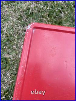 1976 COLEMAN Bicentennial Red White & Blue Cooler 17.5 x13x13 With Handles Vintage