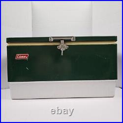 1977 Coleman Cooler 44 Quart Green Low Boy 5254-700 Cooler 22.5x13.5x12.5