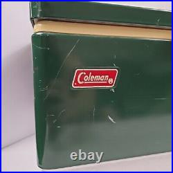 1977 Coleman Cooler 44 Quart Green Low Boy 5254-700 Cooler 22.5x13.5x12.5